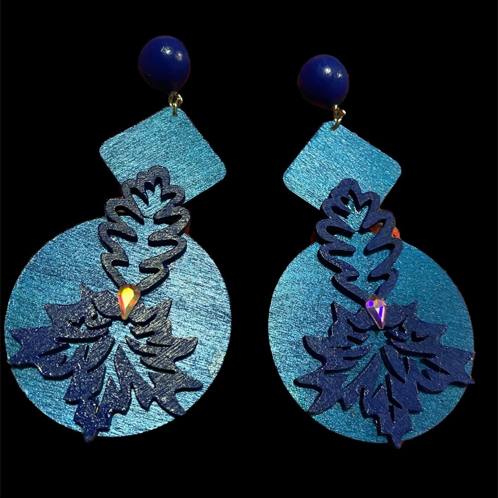 NWOT handcrafted earrings with brass and or stainless steel accents.